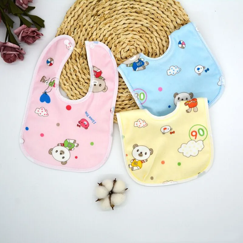 5pc Baby Cotton High Quality Babadores Burp Saliva Towel Cartoon  Bibs Bandana Waterproof  Boys Girls Accessories Clothing