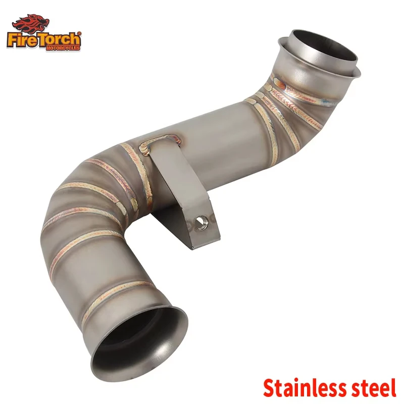Slip On For CF MOTO 800NK 800 NK Motorcycle Exhaust Escape Moto Systems Stainless Steel Mid Link Pipe Connect Original Muffler image 3