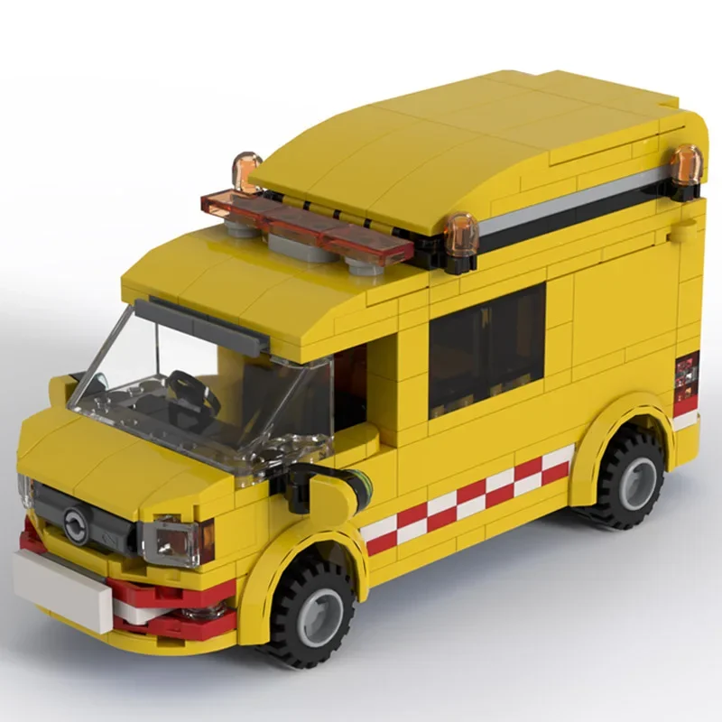 City Car Series Moc importer Bricks, Medium Panel Van, Model Technology, Modular décennie ks Construsion, DIY Assembly Toys, Gifts