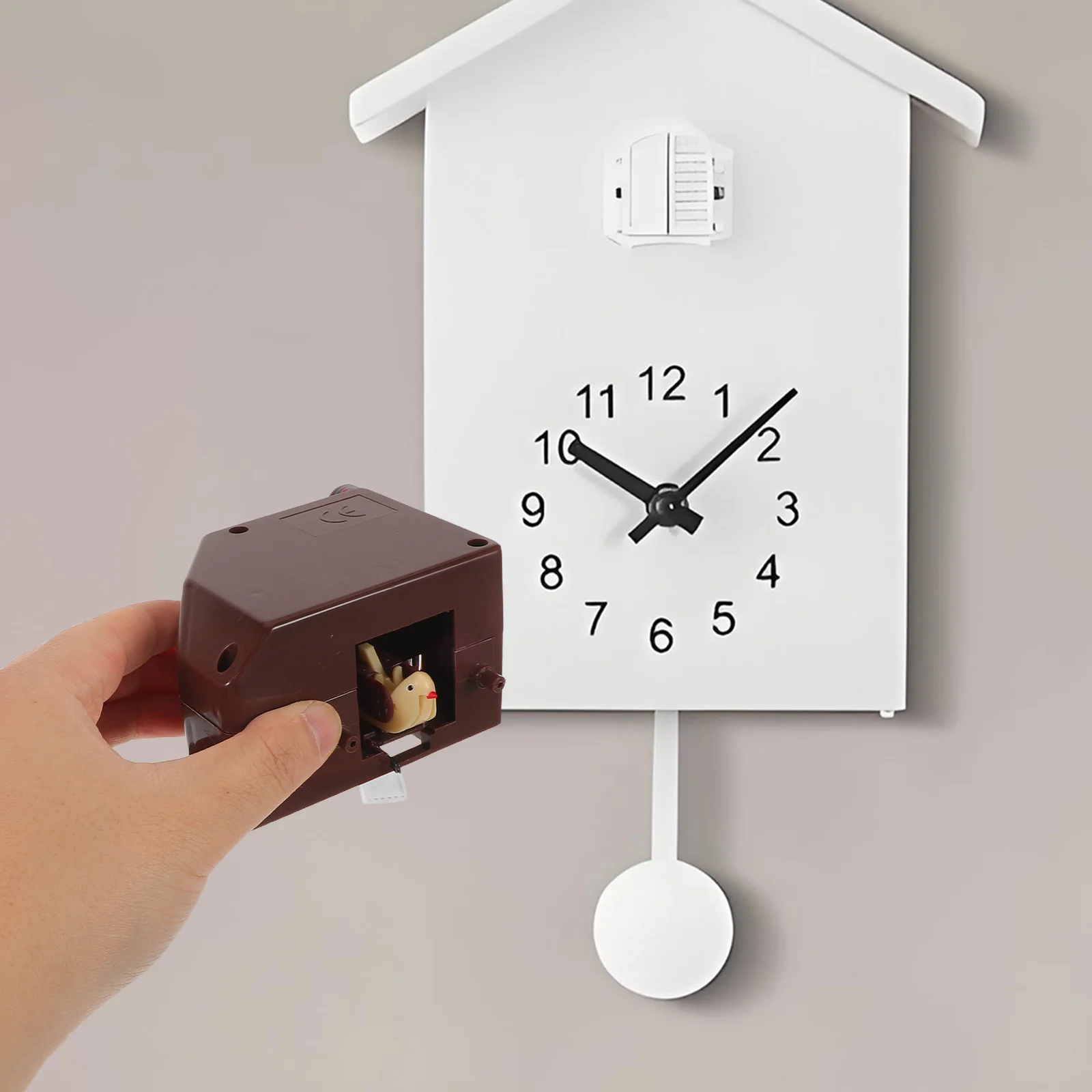 Cuckoo Clock Movement Replacement Quartz Mechanism for Vintage Wall Clock Repair DIY Decorative Timepiece Accurate Cuckoo Chime