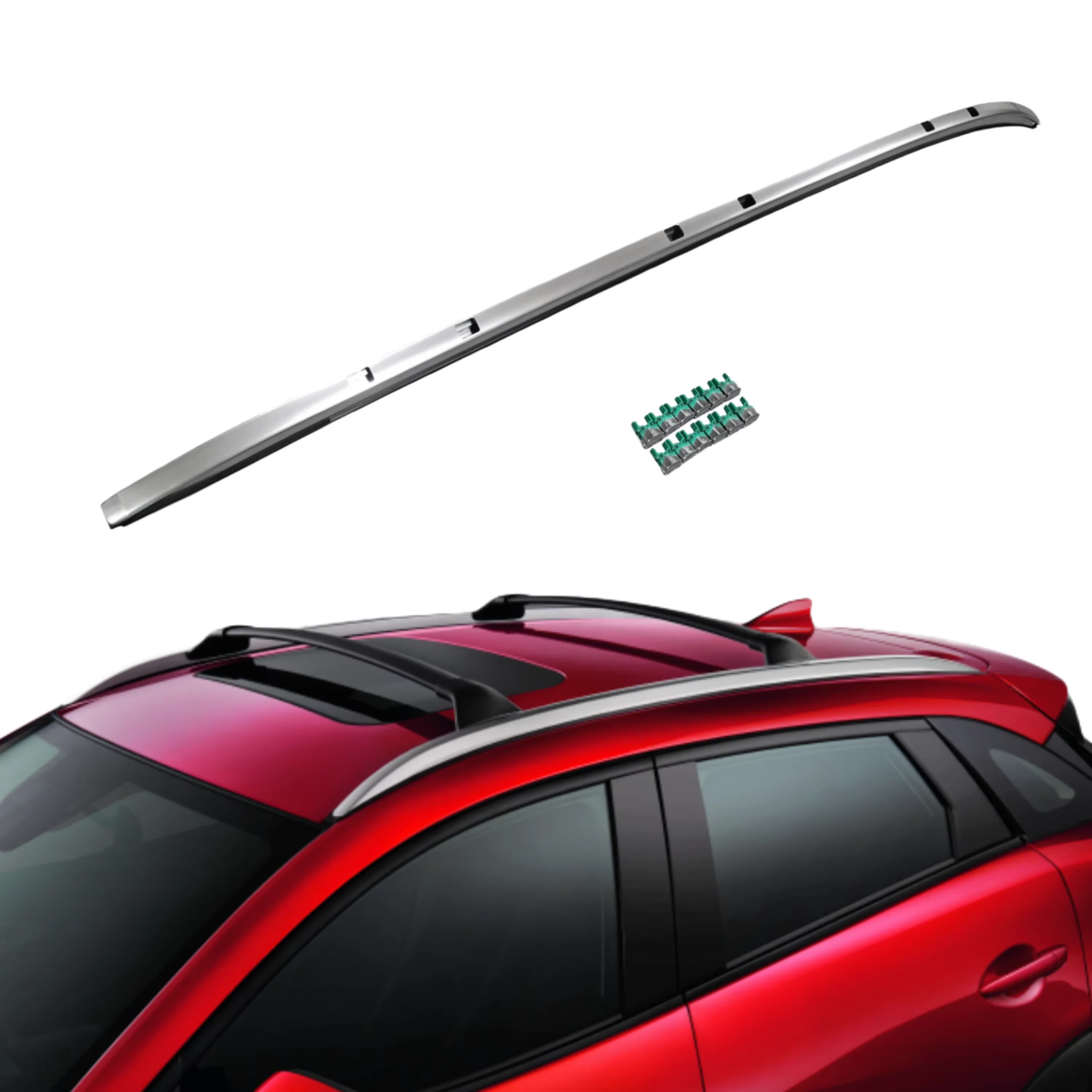 

Dream Garage Car Luggage Bracket Roof Rails Rack Carrier Bars Double Cab For For Hilux Revo 2016-2025