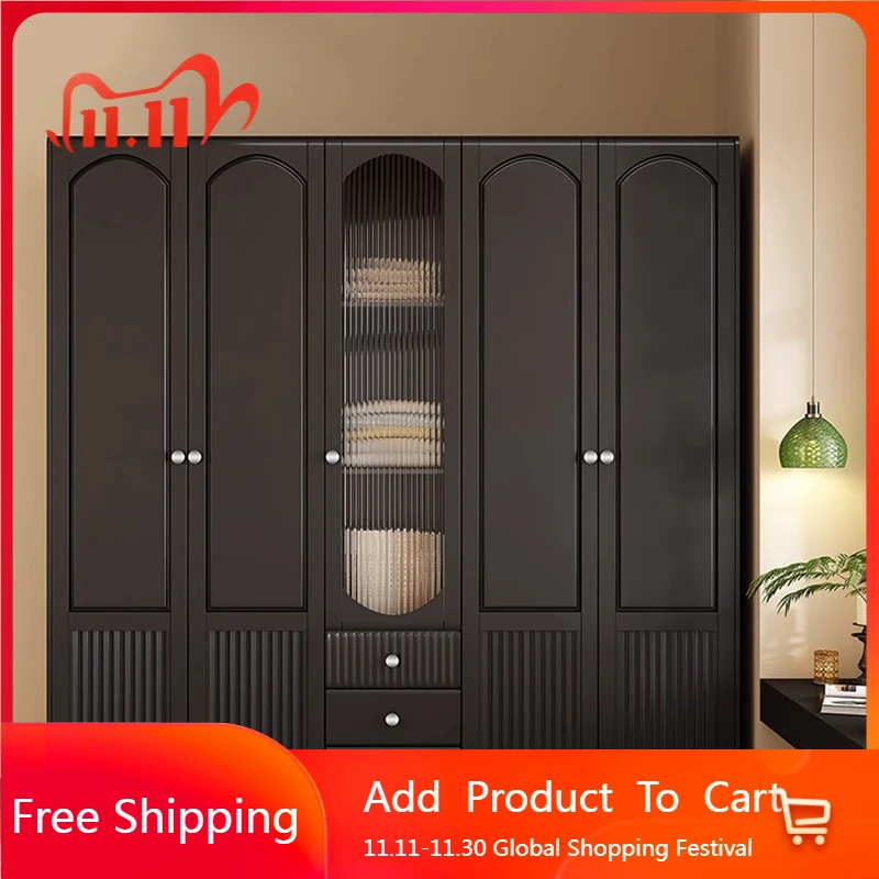 

Storage Clothes Closet Bedroom Cabinet Wooden Shelves Cheap Garden Drawers Wardrobe Nordic Modern Ropero Lounge Suite Furniture