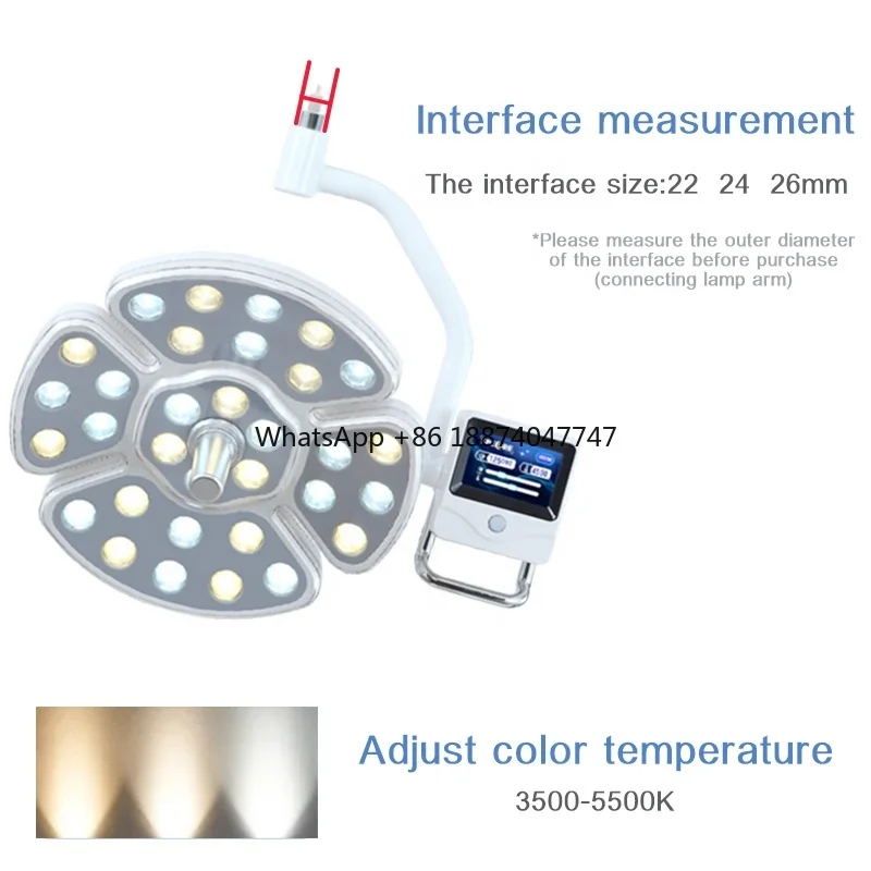 Decken montierte LED-Lampe 32 Glühbirnen Schatten lose Operations saal lampe für Zahnärzte Implantat chirurgie