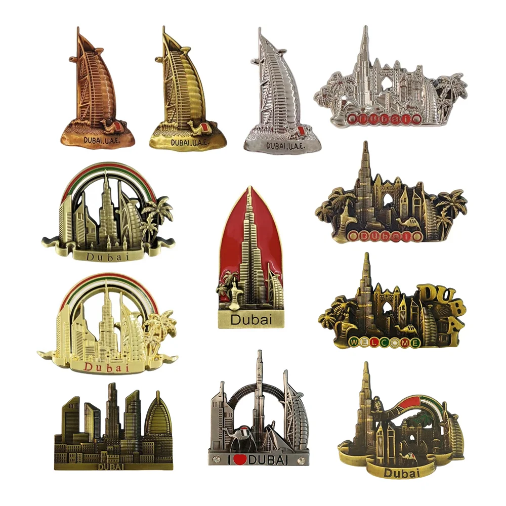 

Asia United Arab Emirates Dubai Tourist Souvenir Metal Fridge Magnets Decoration Articles Handicraft Magnetic Refrigerator