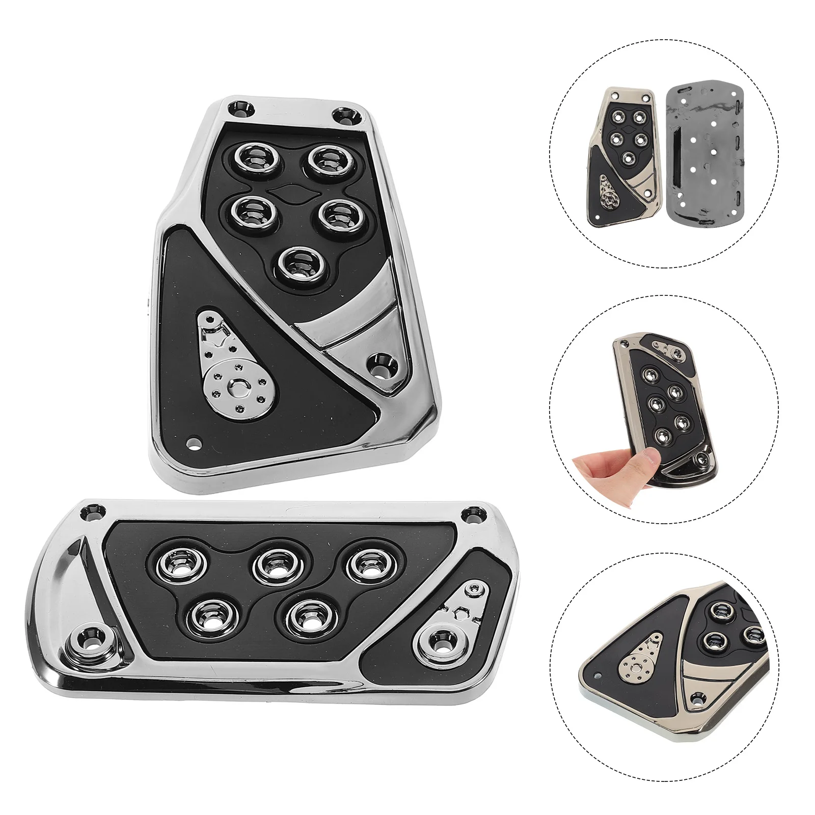 

1 Set Universal Car Foot Pedal Covers Brake Pedal Pads Non Slip Manual Automatic Transmission Enhances Safety Comfort Automotive