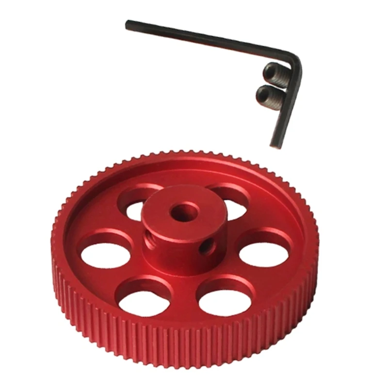 2GT 80 Teeth Timing Pulley with 5mm Bore for 9/10mm Wide Synchronous Belt for 3D Printers