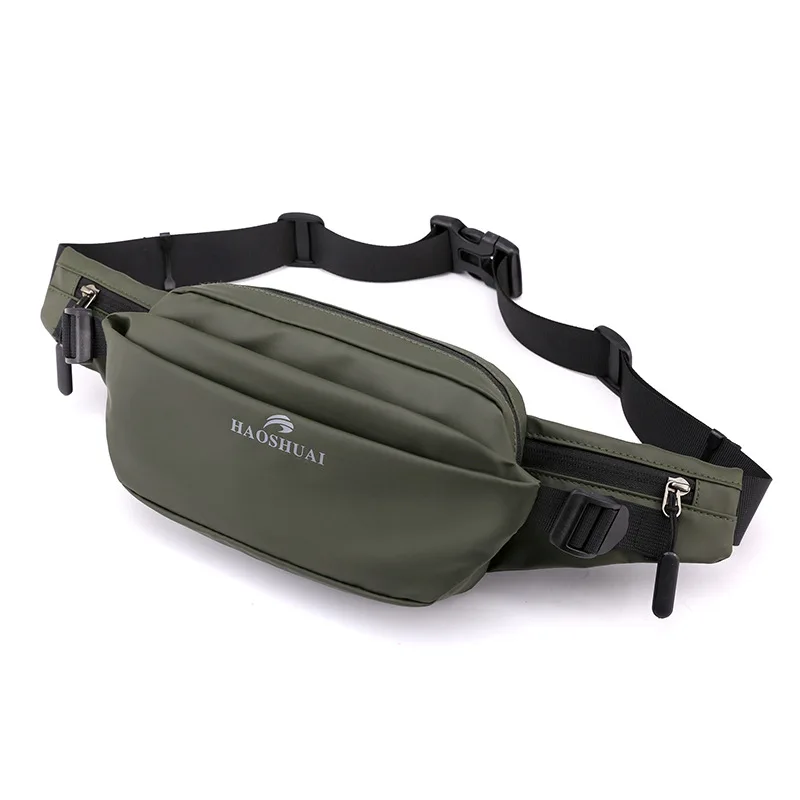 Mężczyźni Talia Fanny Pack Belt Sling Chest Bag Travel Multi-Pocket Outdoor Fashion Money Male Nylon Pouch Purse Bum Hip Bags