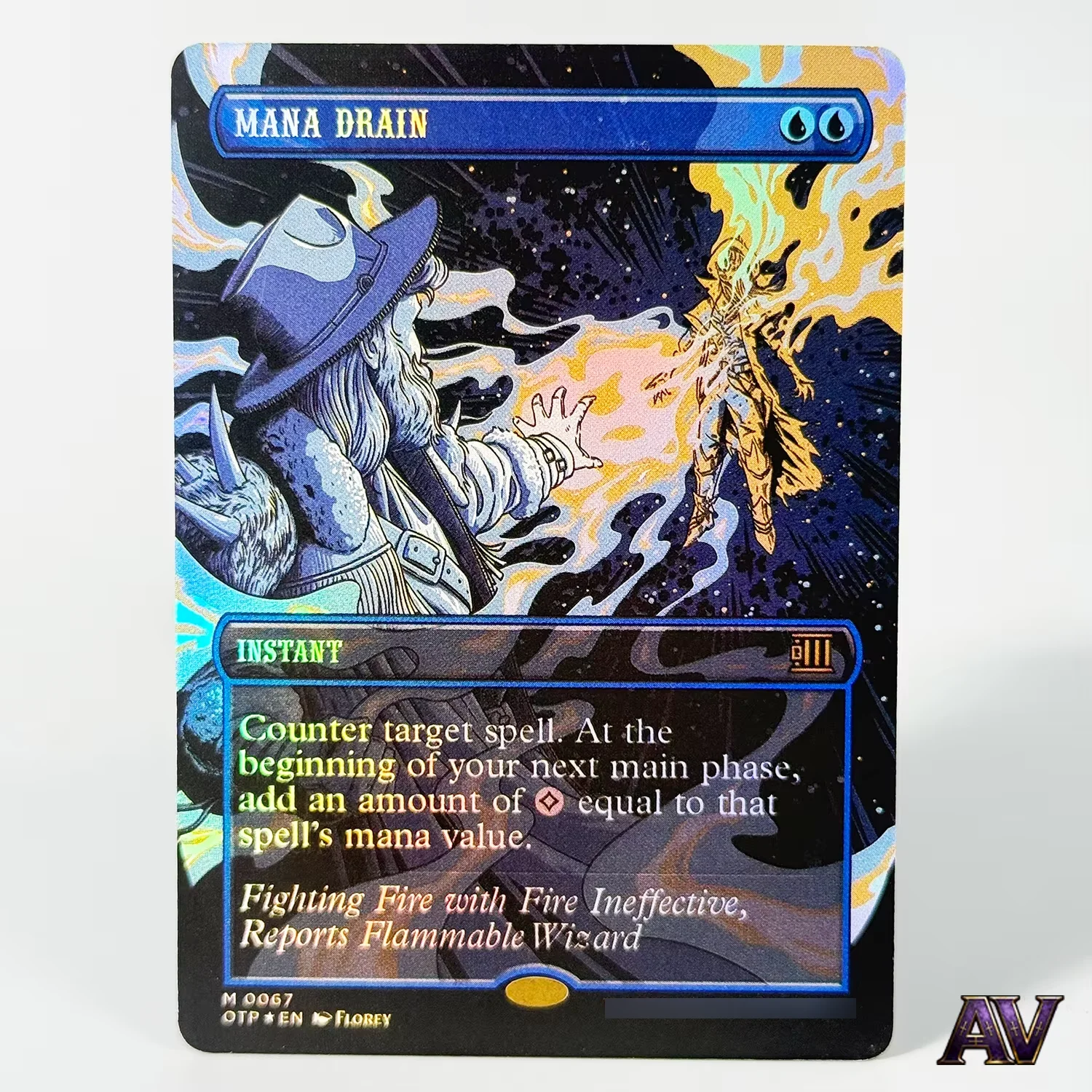 

Proxy Card [English] OTP Series Magical Card Breaking News Mana Drain Force of Vigor MTTcg Thoughtseize Hobby Collection