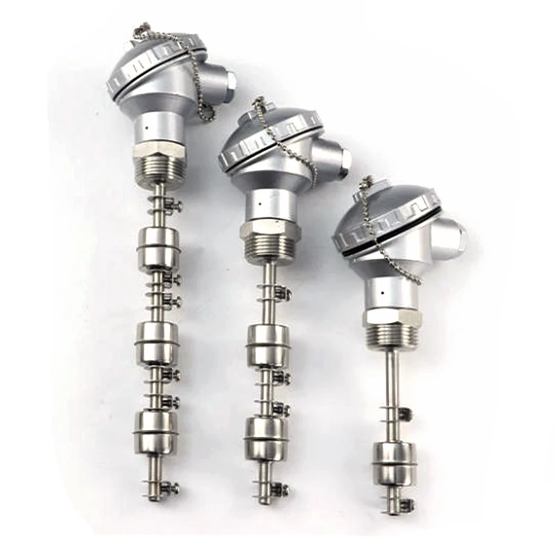 

1 шт., водонепроницаемая клеммная коробка, тип резьбы, двойной плавающий шаровой переключатель SUS304, регулируемый контроллер уровня жидкости, длина 100 мм-600 мм