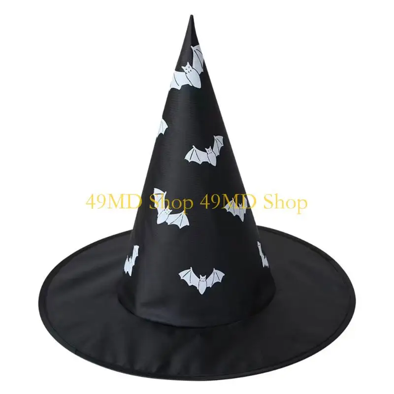 49MD Skull Embellished Bucket Hat Strong Polyester Fabric Perfect For Halloween Cosplay And Role Playing