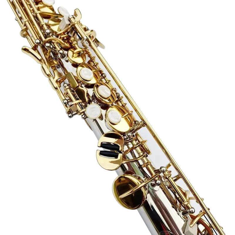 Made in Japan  Soprano Saxophone WO37 Silvering Nickel Key With Case Sax Soprano musical instrument Mouthpiece Ligature Reeds Ne