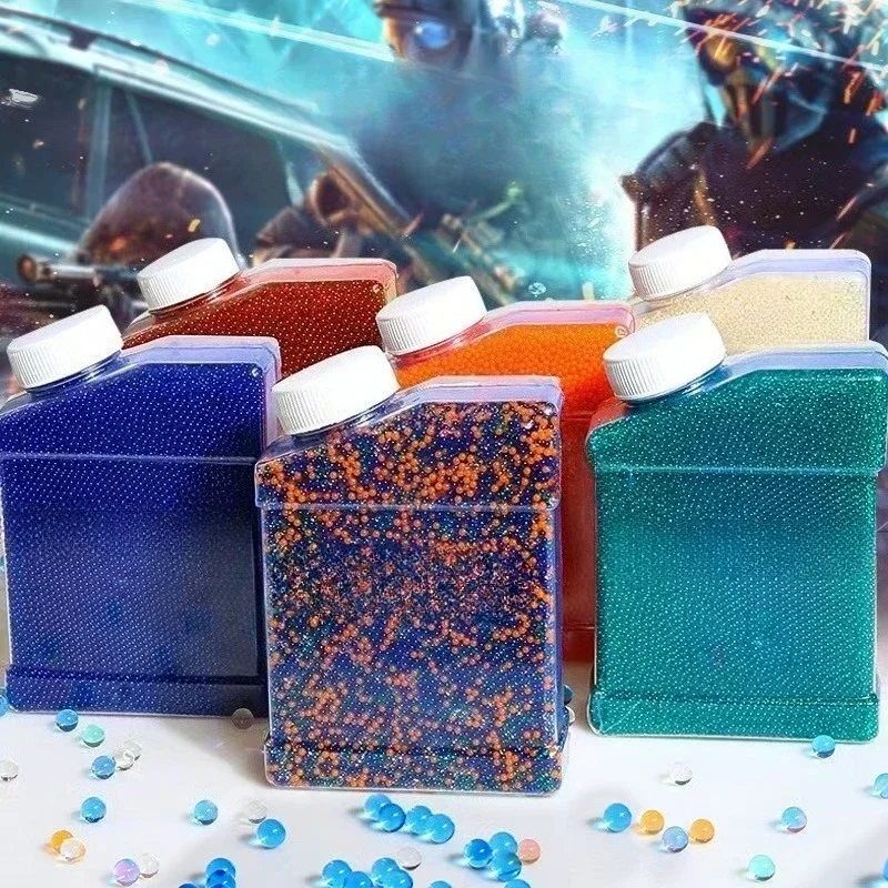 กระสุนเจล SOT100000 ขนาด 7-8 มม. สำหรับปืนของเล่น Glock แบบยิงลูกบอลน้ำ ลูกปัดดูดซับน้ำ ของเล่นลูกบอลคริสตัล