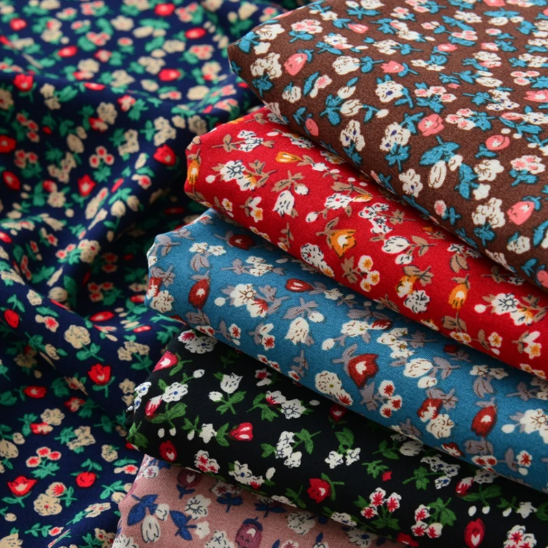 140x50cm Summer Cotton Koshibo Fabric Bright Misty Flower, Making Clothing Mother Girl\'s Dress Floral Pastoral Cloth
