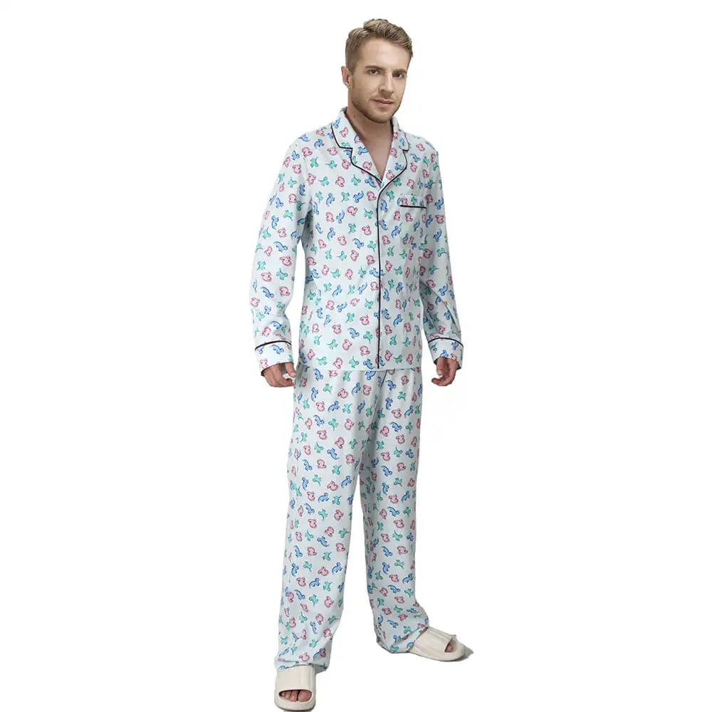National Lampoon\'s Christmas Vacation Cosplay Clark Griswold Dinosaur Pajamas Christmas Costume Takerlama