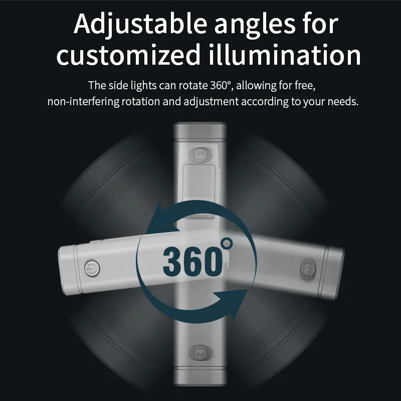 Rechargeable Searchlight for DJI Mini 4/5 Pro Drone Accessory Searchlight LED Night Flight Signal Light Flashlight Dual Light