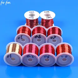 For Fun Copper Wire Enameled Wire 0.1mm -1.0mm Multi-purpose Bead String Cable Conductive Copper Wire Magnet Wire Bare Wire Coil