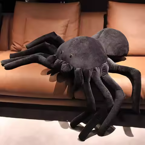 Dark Style Spider Pillow Funny Black Little Spider Cute Plush cushion Boy Girl Gift