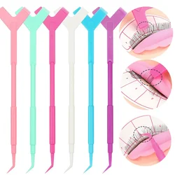 Bâton de permanente de cils en plastique réutilisable, outil d'extension de cils, peigne en forme de Y, levage de cils, bigoudi, applicateur, pinceaux de maquillage, 10 pièces