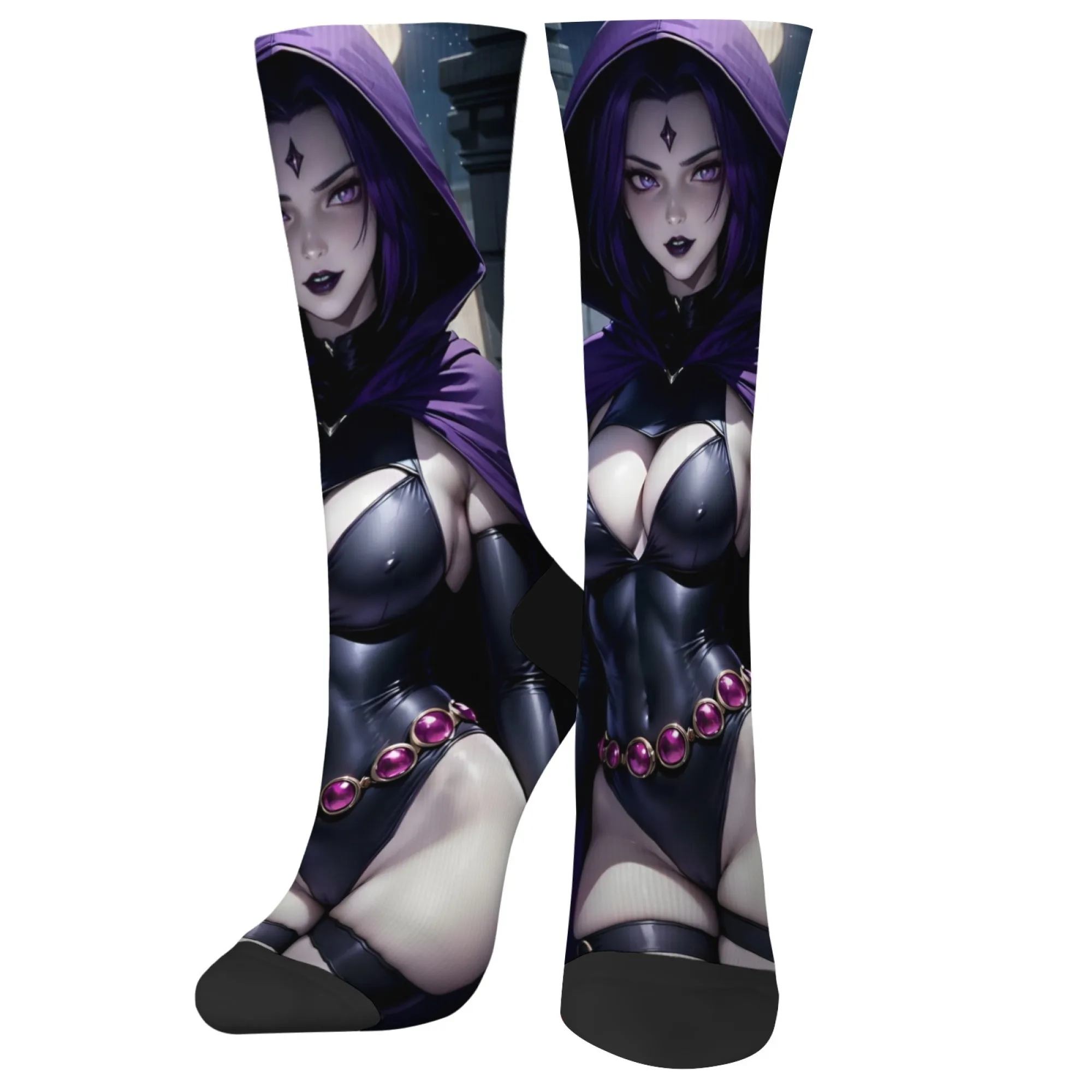 

Retro Titan Comic Girl Harajuku Funny Socks Unisex Novelty Hip Hop Happy Compression Socks Casual Comfort Fashion Socks Gift