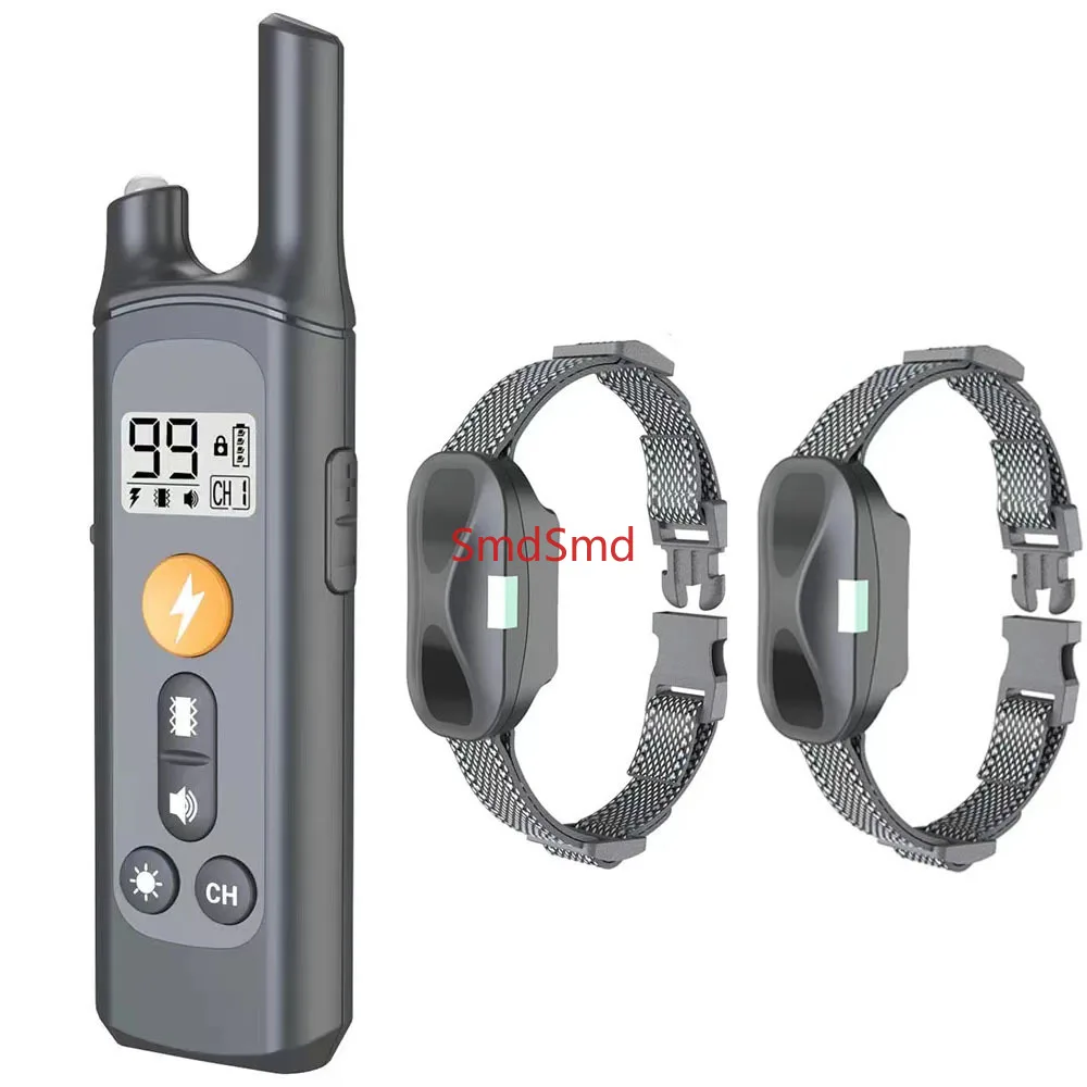 New Electric Remote Control Dog Trainer Bark Stopper Electronic Shock Collar Rechargeable Waterproof Pet Dog Barking Prevention