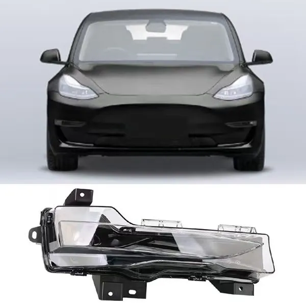 Left & Right Fog Light DRL Assembly OEM 1077391-00-E 1077392-00-E For Tesla Model 3 2017-2023 Model Y 2020-2025 Domestic & EU Ve