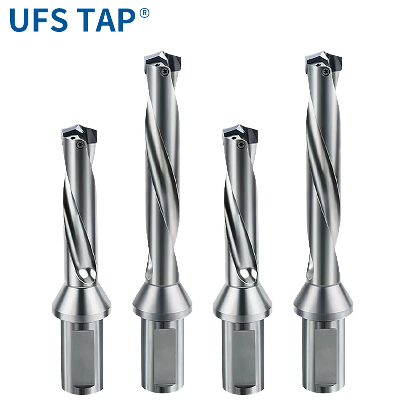 UFS TAP CSJ Crown Drill Front Lock Type 3D/4D/5D Internal Cooling Carbide Bit 0.1 Standard Diameter 8.0-15.9mm Indexable Drill