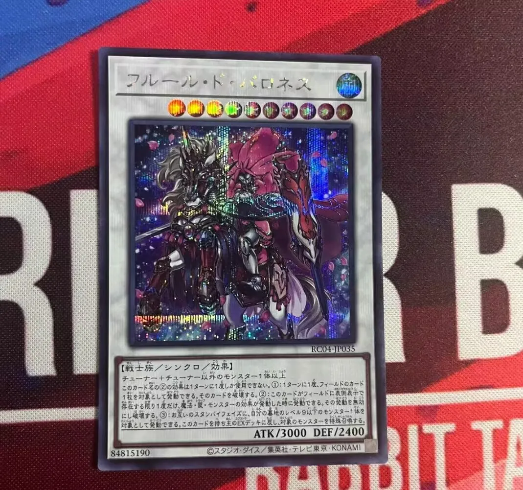 

Yugioh KONAMI Duel Monsters RC04-JP035 Baronne de Fleur Secret Rare Japanese Collection Mint Card