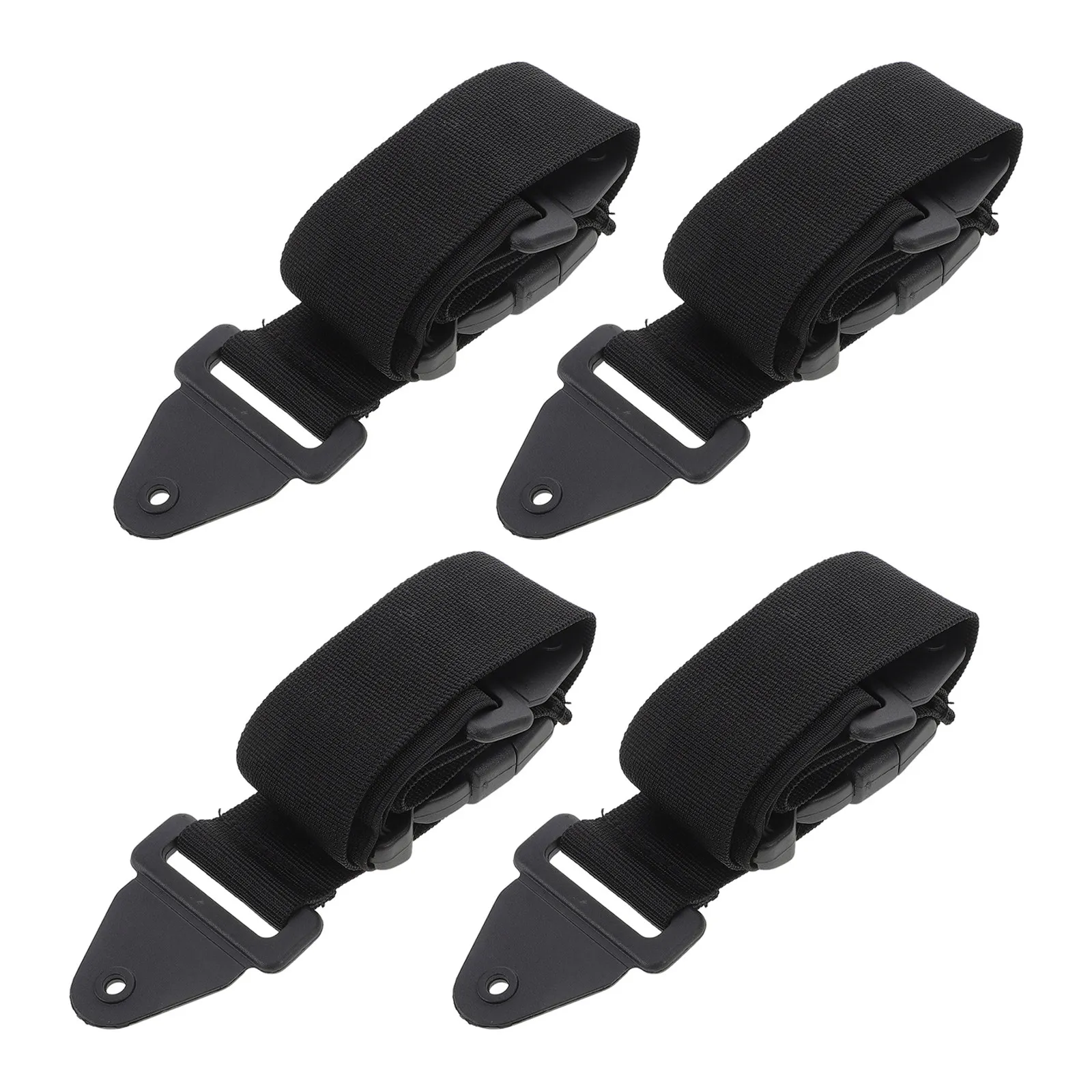 

Комплект из 4 нейлоновых регулируемых ремней-фиксаторов для крышек мусорных баков, предотвращающих доступ животных