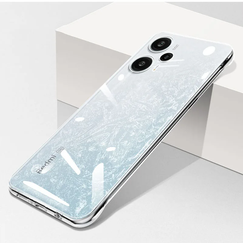 Frameless Slim Clear Hard Back Cover Case On For Xiaomi Redmi Note 12 Turbo Note12 Turbo 5G ShockProof Coque Phone Cases