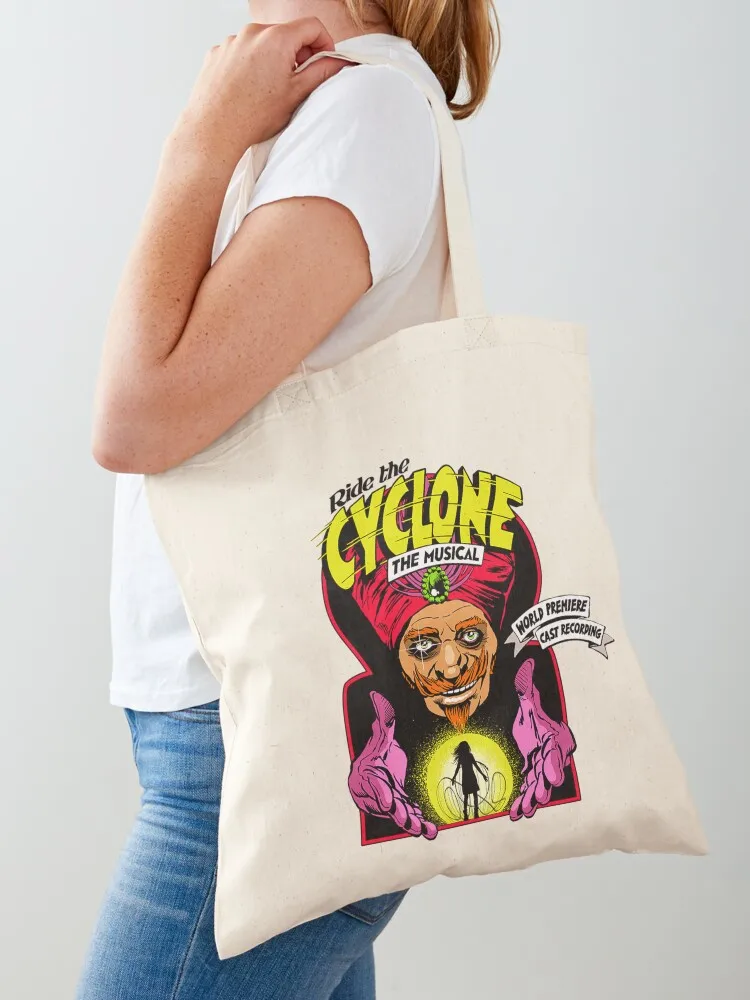 Ride the Cyclone Tote Bag Shopper tote bag canvas bags woman 2026