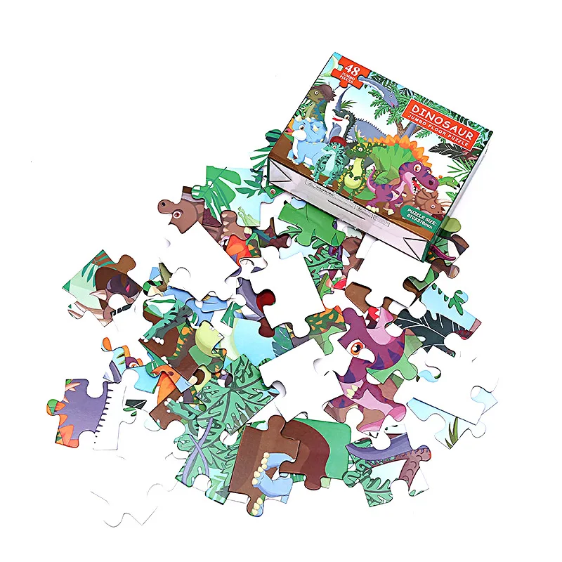 48 Pieces Puzzle Jigsaw Marine Animals Decompress Educational Toys for Adult Children Creative Puzzle Game Gift P460