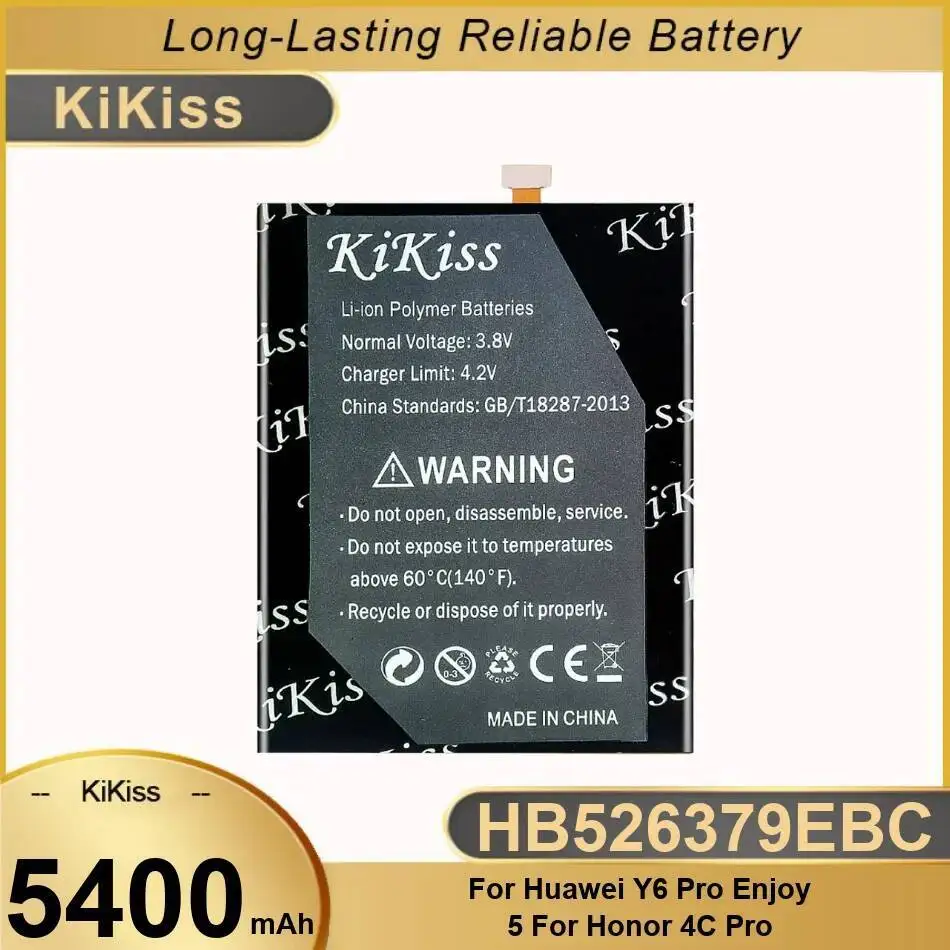 Аккумулятор мобильного телефона HB526379EBC 5400 мАч для Huawei Y6 Pro Enjoy 5 Honor 4C Tit-L01 Tit-TL00-CL00 Tit-CL10 Аккумулятор мобильного телефона HB526379EBC 5400 мАч для Huawei Y6 Pro Enjoy 5 Honor 4C Tit-L01 Tit-TL00-CL00 Tit-CL10