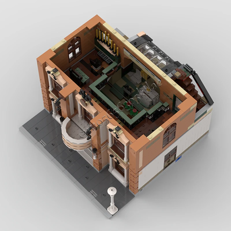 10297 PCS MOC Building Blocks Set Città medievale Chiesa Modello Architettura creativa Giocattolo Assemblaggio ideale Regalo di festa per tutti