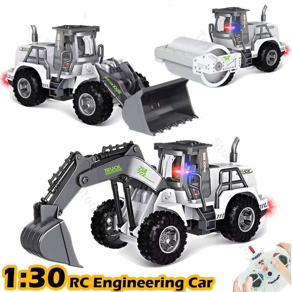 

1:30 RC Экскаватор Инженерный автомобиль Грузовик с дистанционным управлением RC Модель автомобиля Игрушки Автомобили Инженерные электрические транспортные средства Бульдозер Модель грузовика
