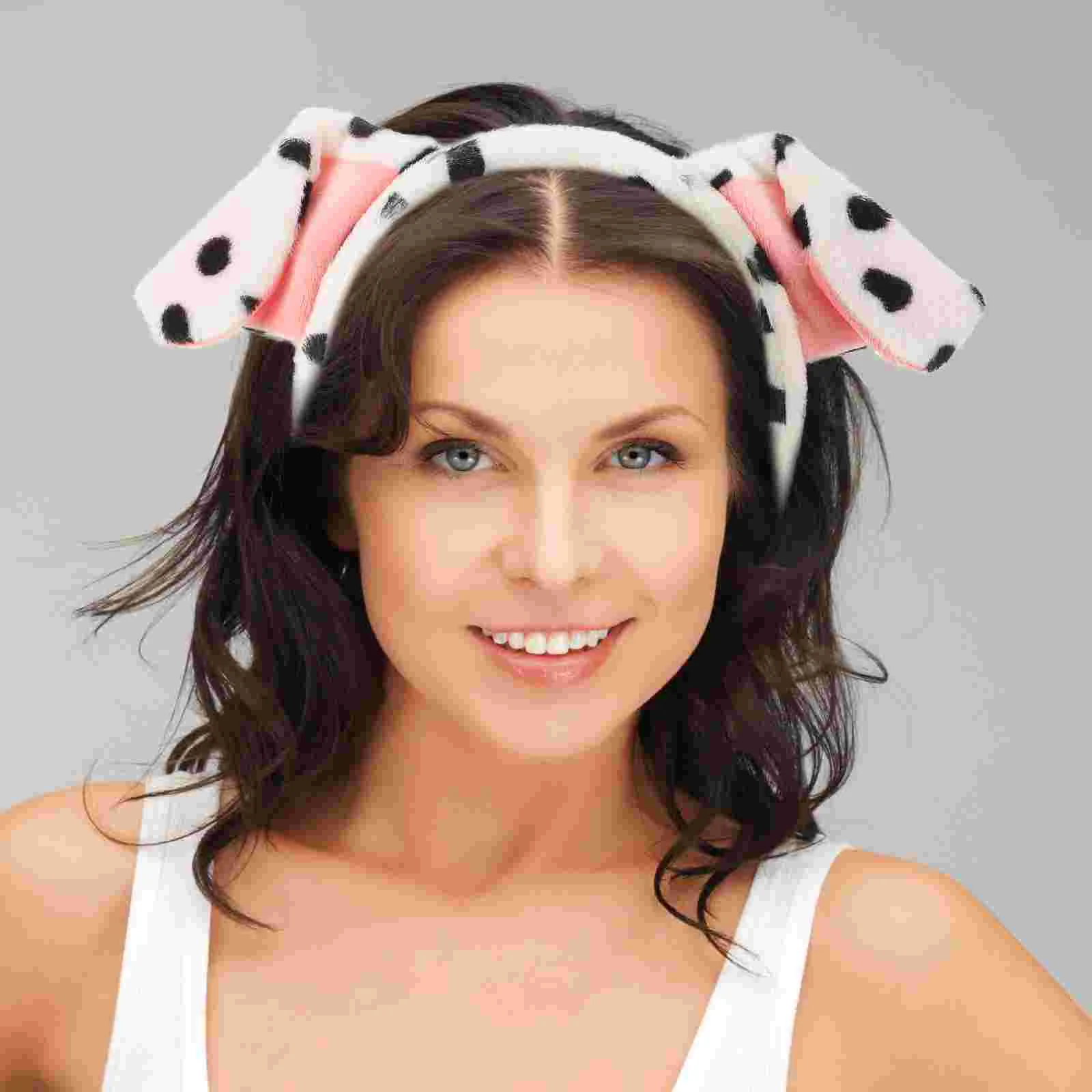 Animal Pet Puppy Headband for Party Dog Dogs Ear Headbands Kid Themed Birthday Supplies Headgear White Man Miss