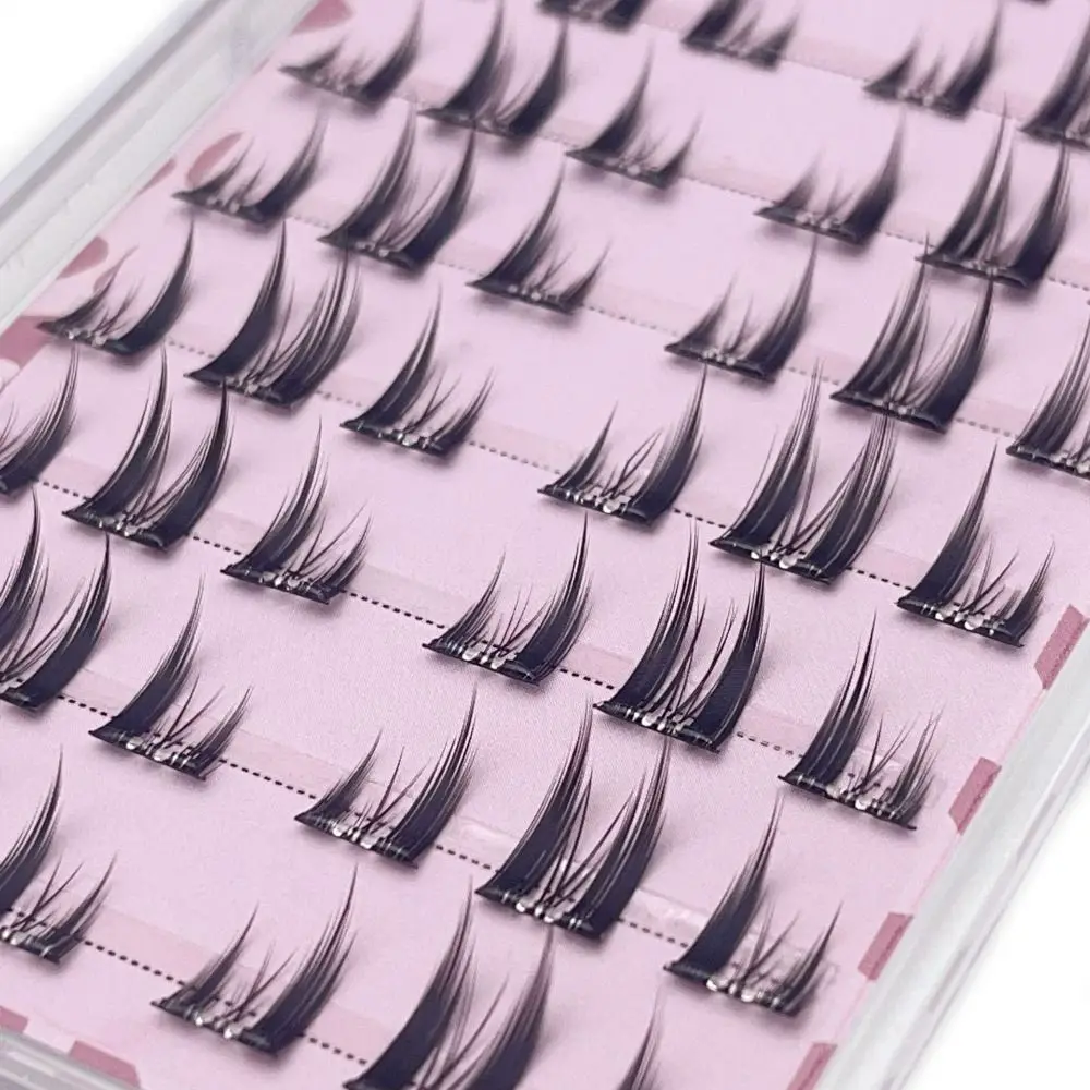 Self Adhesive Self Adhesive Eyelashes Clusters Natural Wispy Press On Lashes No Glue Needed Reusable Self Adhesive Lash Clusters