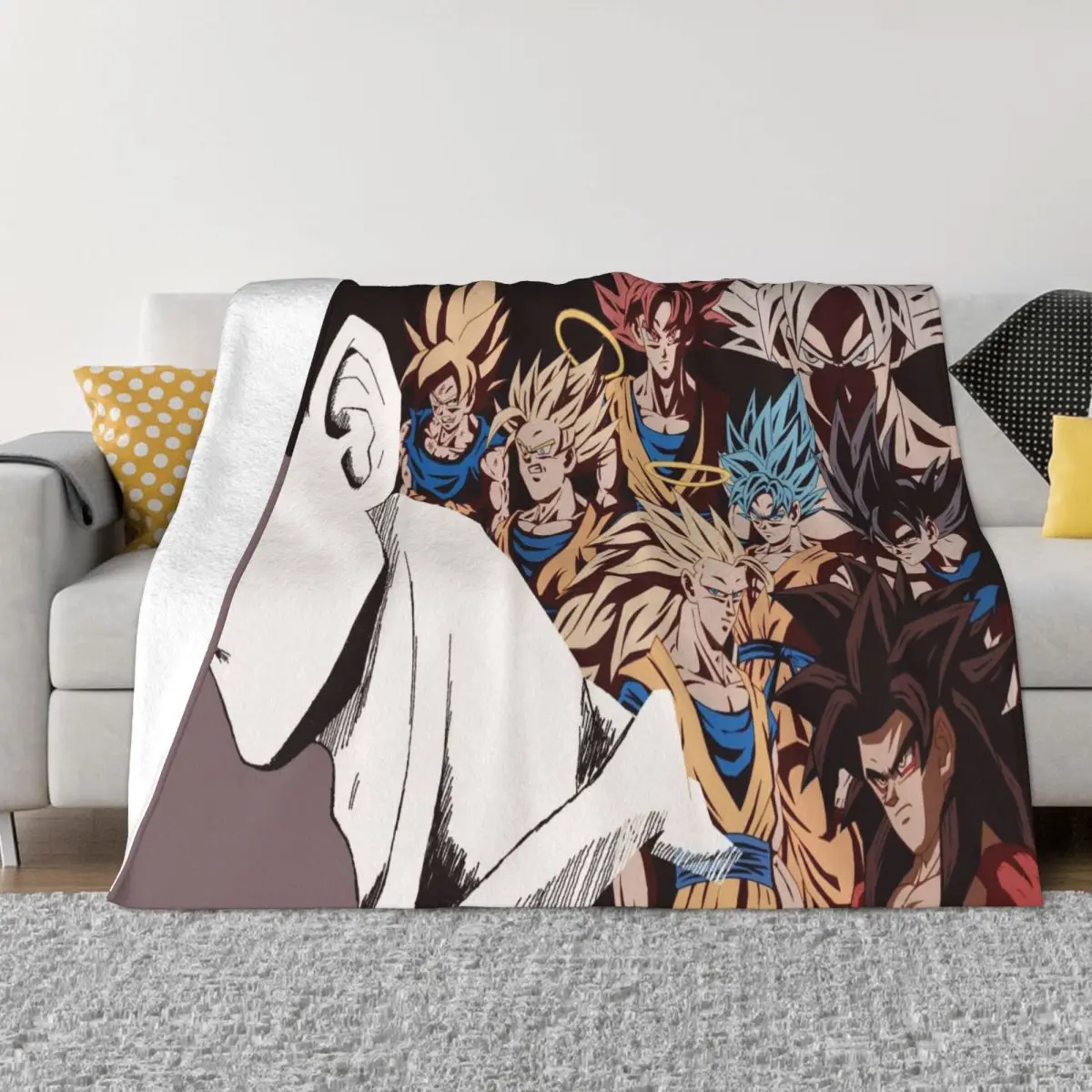 Dragon Ball Z Dragonball Anime Merch couverture légère mince flanelle jeter couvertures Relax peluche mince couette