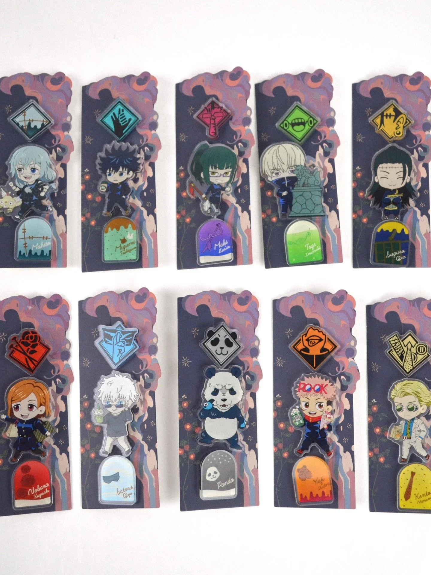 Anime Jujutsu Kaisen Itadori Yuji Fushiguro Megumi Kugisaki Nobara Cosplay Acryl Sleutelhanger Hanger Delicatesse Ambitus