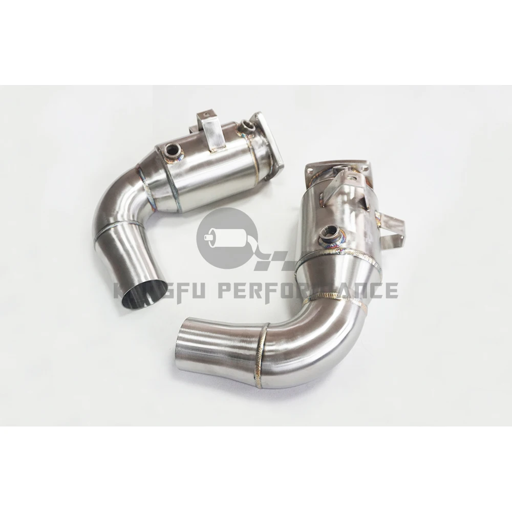 KUNGFU PERFORMANCE SS304 2016-2017 Porsche 911 Carrera 991.2 3.0T Catless Downpipes
