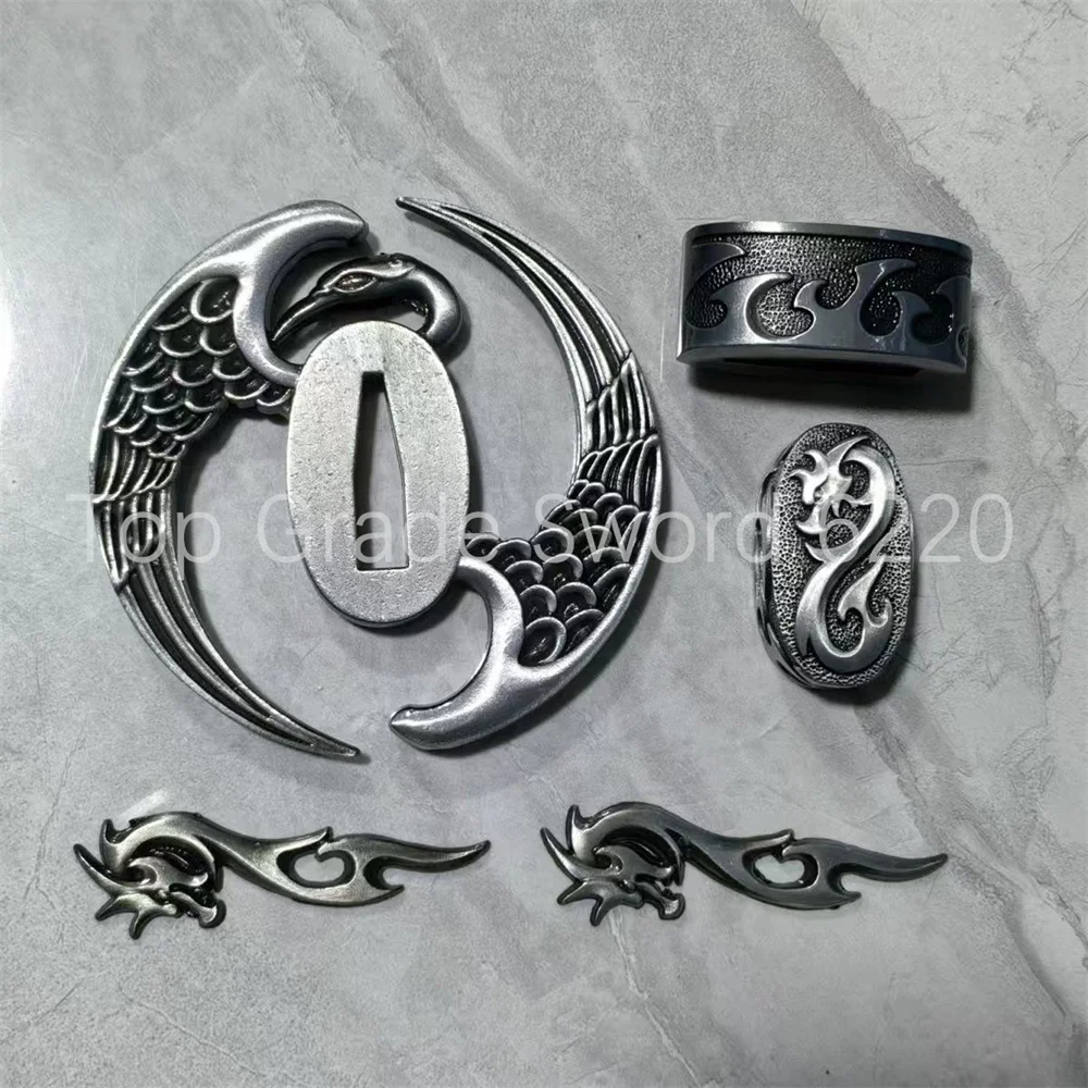 Very Unique Tsuba Handguard Guard Fuchi Kashira Menuki Alloy Material For Japan Real Japanese Samurai Katana Sword Fittings Part