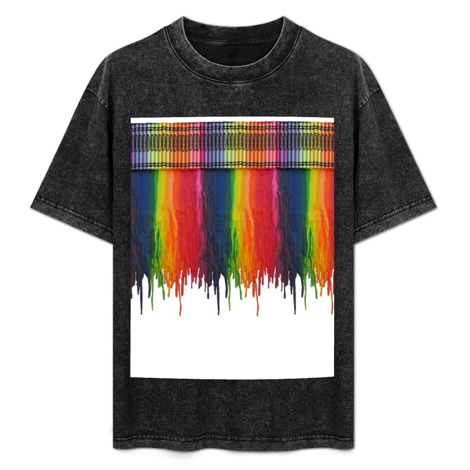 

Melting Crayons T-Shirt fashion shirts plain mens cotton t shirts
