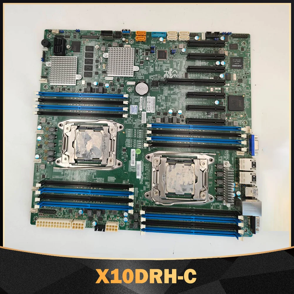 X10DRH-C For Supermicro Two-way Server Motherboard Xeon E5-2600 v3/v4 Family  LGA 2011 DDR4