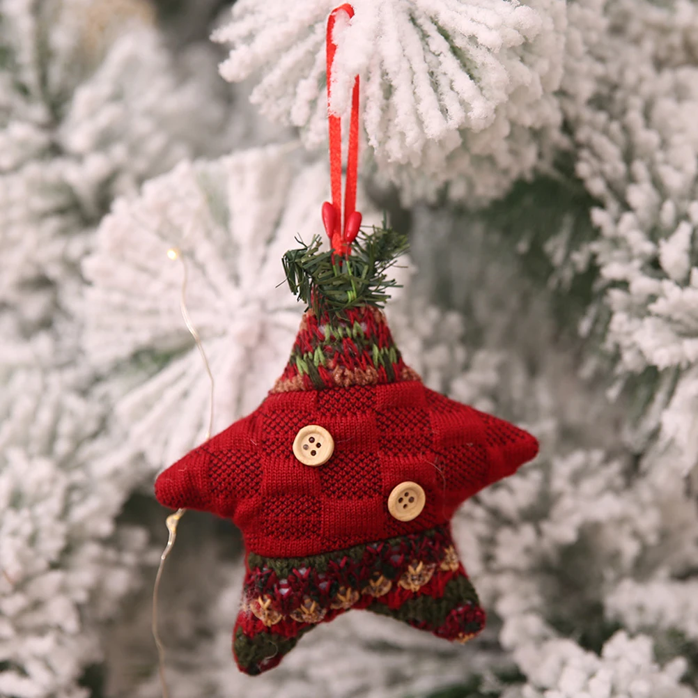 

5pcs Christmas Hanging Decoration Cute Mini Stocking Pendant For Xmas Tree Party Home Decor Festival Ornament Supply