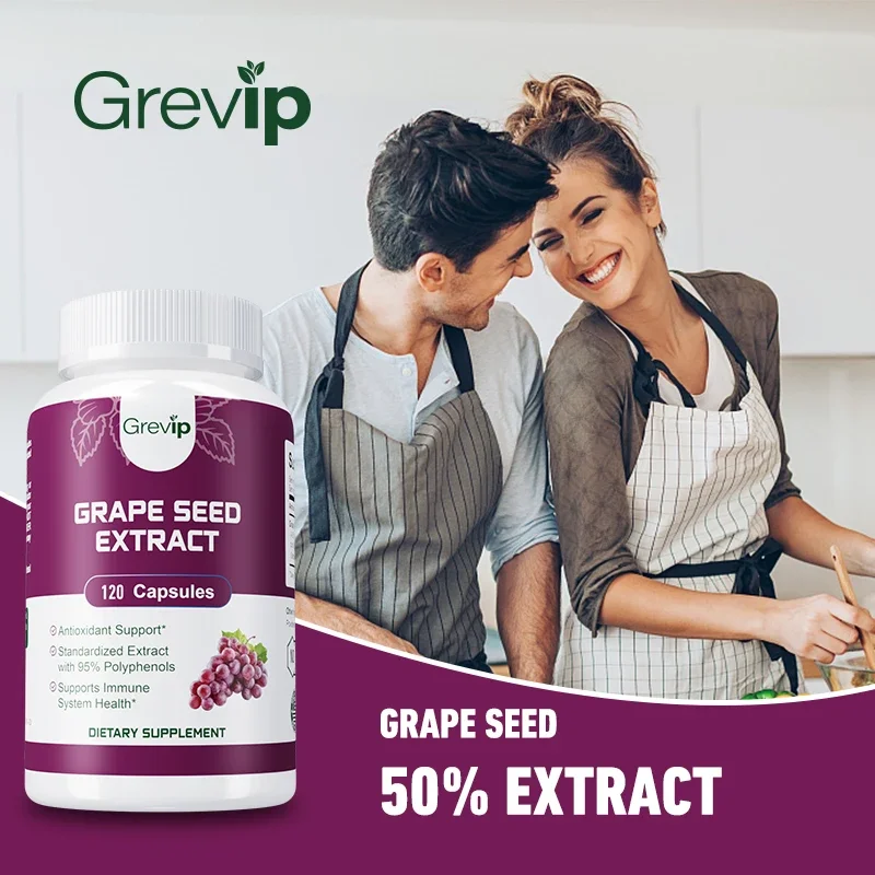 Grape Seed Extract - Whitening Capsule, Eliminate Facial Wrinkles, Brighten Skin Tone, Beauty Health