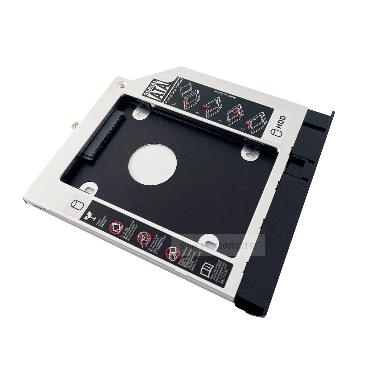 2nd 2.5 SATA SSD HDD Hard Drive Optical Bay Caddy Frame Bracket Tray for Acer E1-510G E1-570G E1-572G with Faceplate Front Panel
