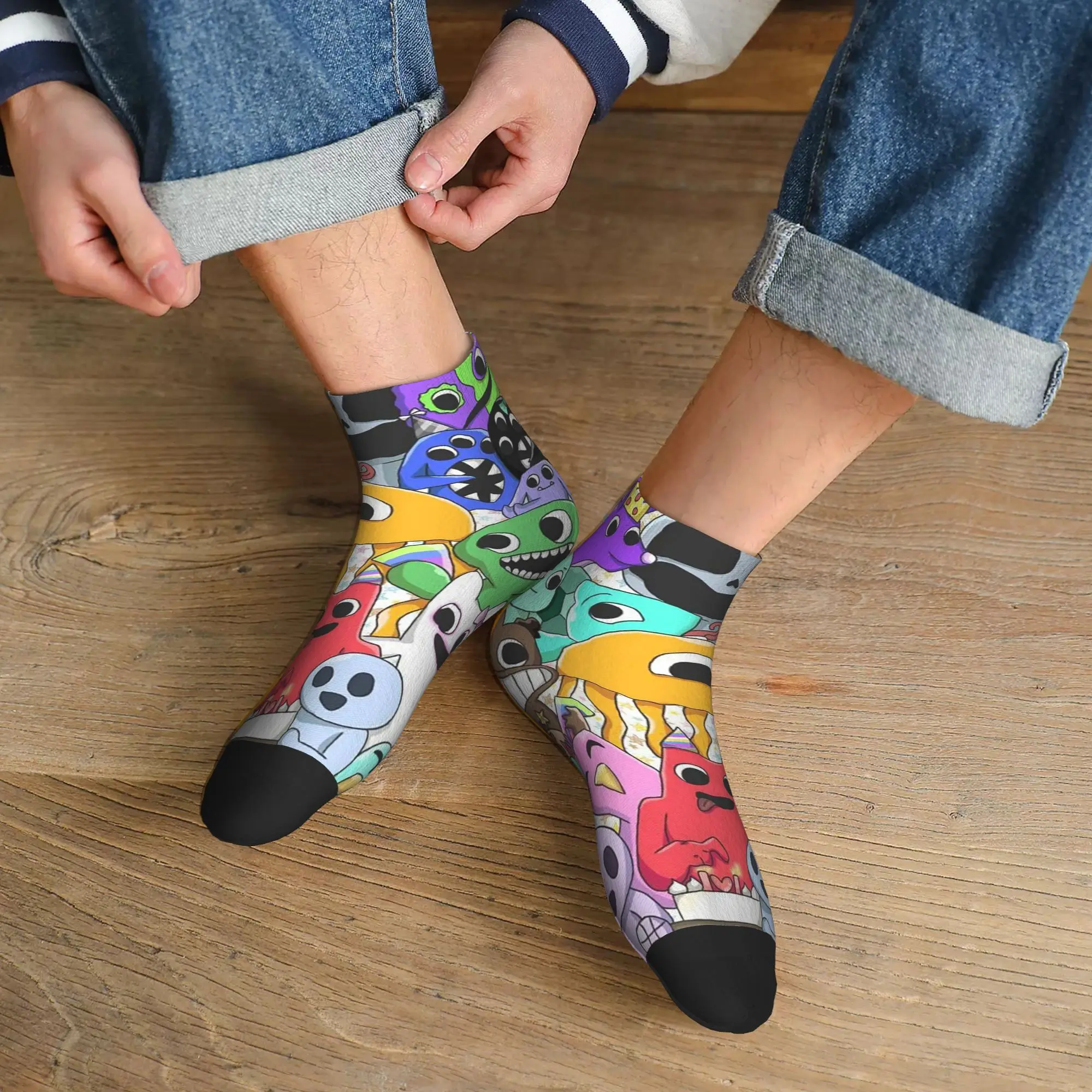 

Всесезонные носки с героями мультфильмов Garten of Banban, супер мягкие спортивные носки в стиле Харадзюку, мягкие модные чулки для мужчин и женщин