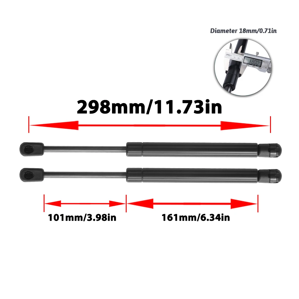 Kofferraum-Gasdruckfedern für Hyundai Sonata NF 2006-2008 Kia Optima MS 2001-2006 817713L000 817713L100 Heckklappenstützen 2 Stück Hochleistungsfähig – Detail 2