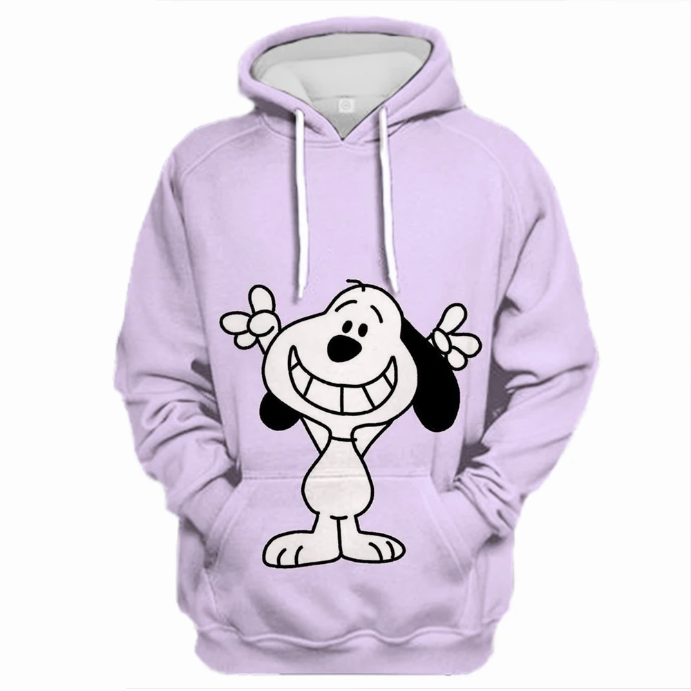 American Cartoon Comics Snoopy Hoodie Women Man Pullover Tops Spring Autumn Men 2024 New Casual Couple Sweatshirt Clothing