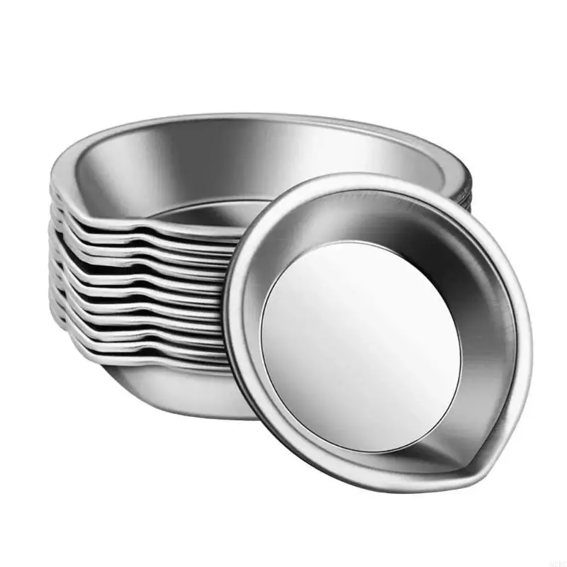 

M2EC 6x Stainless Steel Paint Bowls Makeup Palette Small Paint Bowl Watercolour Paint Mixing Palette Tray for Mixing Pigments