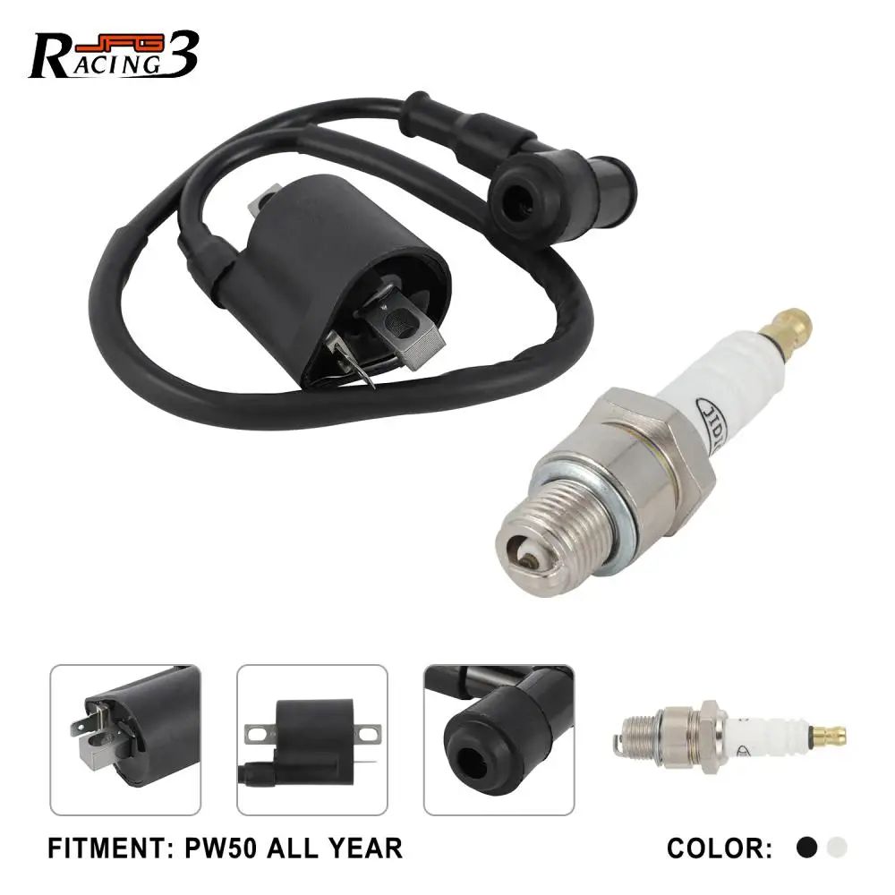 For Yamaha PW50 PW80 Motorcycles Accessories Ignition Coil and Spark Plug Ignition Cable Spare Ignition Set Motocross Dirt Bike